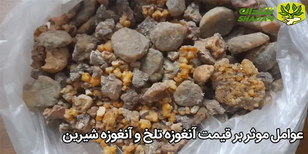 عوامل موثر بر قیمت آنغوزه تلخ و آنغوزه شیرین